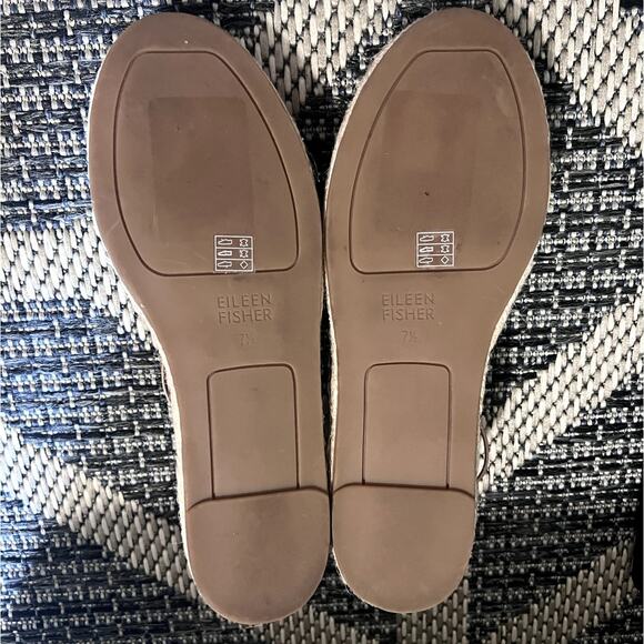 Eileen fisher leather lace up D’Orsay Lee Flat Sz 7.5 - Picture 6 of 6